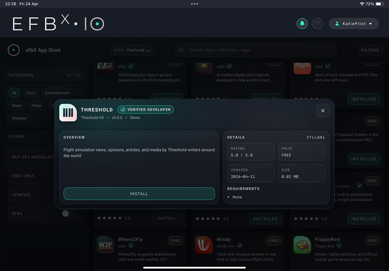 efbX appstore